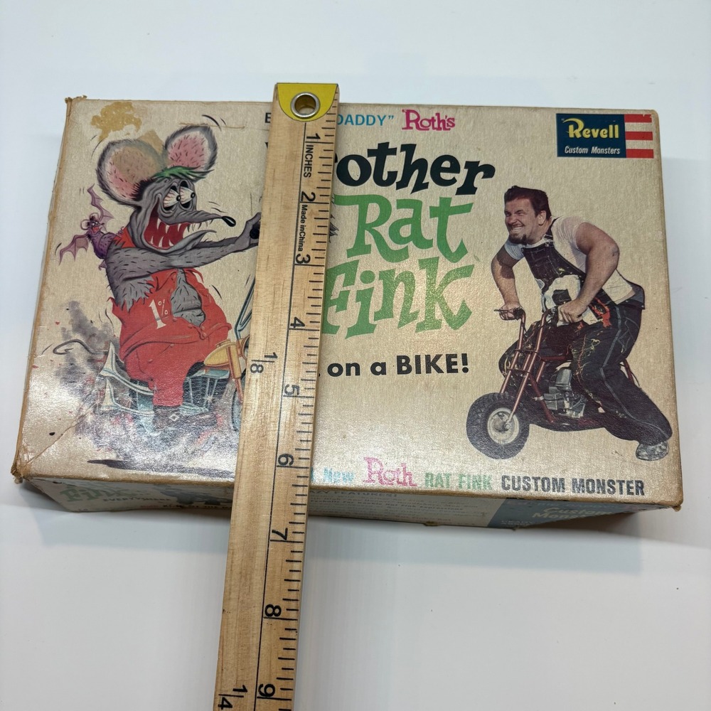 Vintage 1964 Ed Big Daddy Roth Revell Brother Rat Fink Box Manual Only - Picture 6 of 16